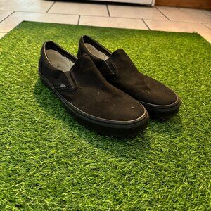 Vans black slip-on shoes